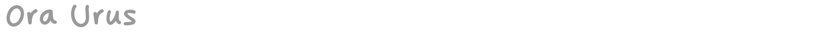 Ora Urus font preview